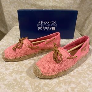 Sperry top-sider Coral mesh cotton slip ons. 8.5